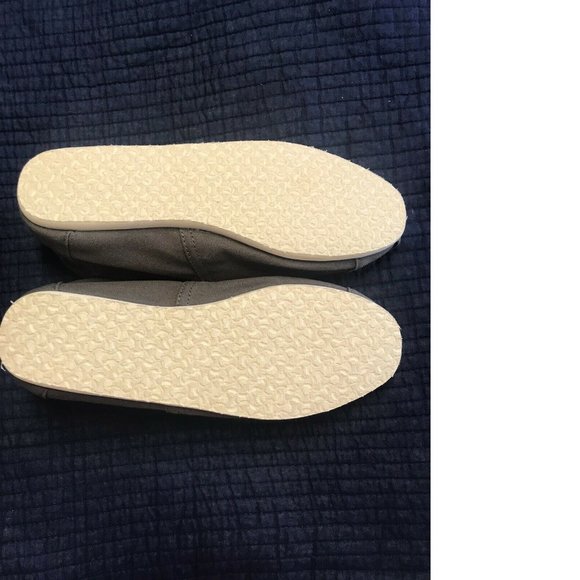 Toms Gray Classic Canvas Alpargatas Slip On Shoes - Picture 4 of 5